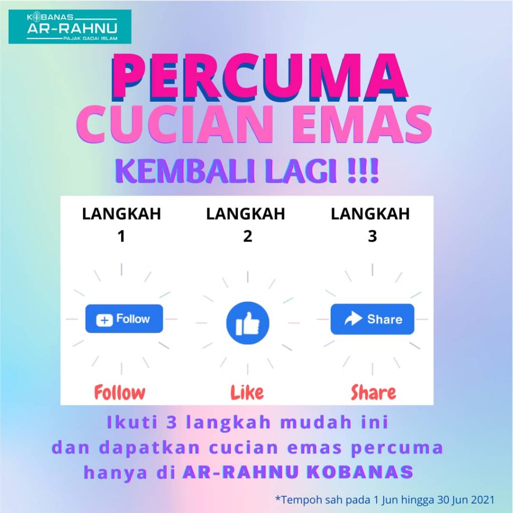 PROMOSI SERVIS CUCIAN EMAS KEMBALI LAGI!!!!